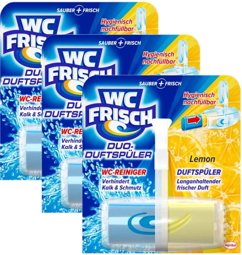 WC Frisch Duo-Duftspüler Lemon 5er Pack WC-Duftstein 1x5 Stück WC Reiniger 4 WC Frisch Duo-Duftspüler Lemon 5er Pack WC-Duftstein 1x5 Stück WC Reiniger – Bild 4