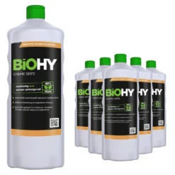 BiOHY Creme Seife (24x20l Kanister) | Hautschonende, Rückfettende Und Geruchsneutrale Handseife PHOSPHATFREI | Ohne Parfüm Und Farbstoffe -Laden Für Reinigungsmittel 10d145aa fd66 4f72 a2c6 19234a3c4e56 2
