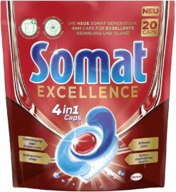 Somat Excellence 4in1 Caps 4x20 Caps Spülmaschinen Reinigung Geschirrspülmittel -Laden Für Reinigungsmittel 3bfe2f99 6622 4263 9e7e 84eeabb8b6f7