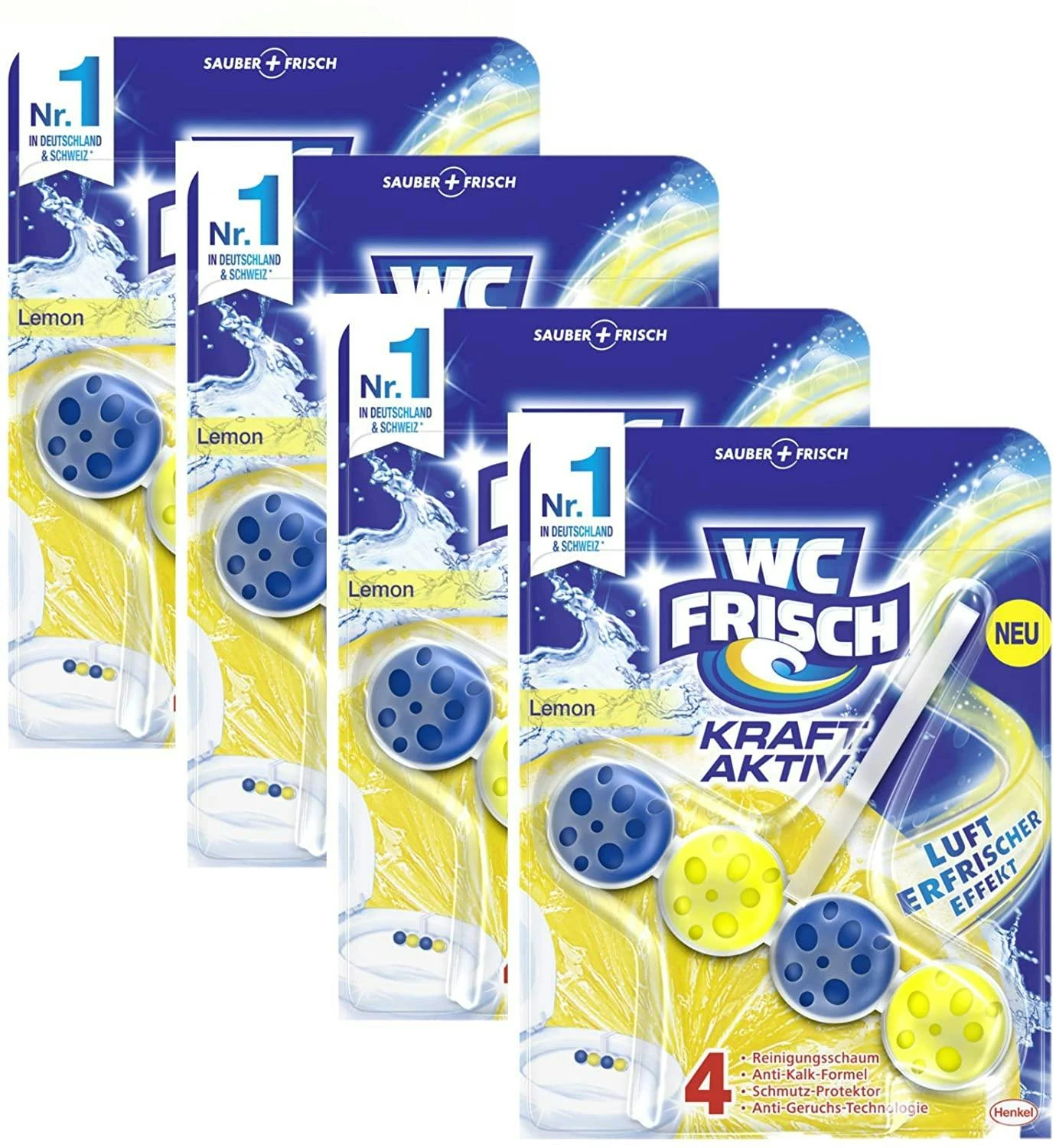 WC-Frisch Kraft Aktiv Duftspüler Lemon 150g WC-Reiniger Toilettenreiniger 5 WC-Frisch Kraft Aktiv Duftspüler Lemon 150g WC-Reiniger Toilettenreiniger – Bild 5