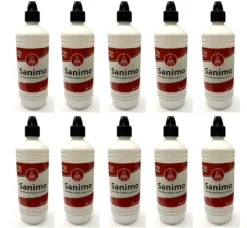 10x 1000ml Sanimo Handdesinfektionsmittel - Anwendungsfertig - Nach Rezept Der WHO Desinfektionsmittel Hände Nachfüllflasche