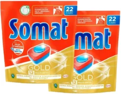 Somat 12 Gold Multiaktiv Spülmaschinentabs 2x22 Tabs Geschirrspültabs Reinigung