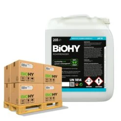 BiOHY Rohrreiniger (24x20l Kanister) | EXTRA STARK | Flüssiger, Hochkonzentrierter Abflussreiniger | Geruchsneutral | Für Alle Verstopfungen