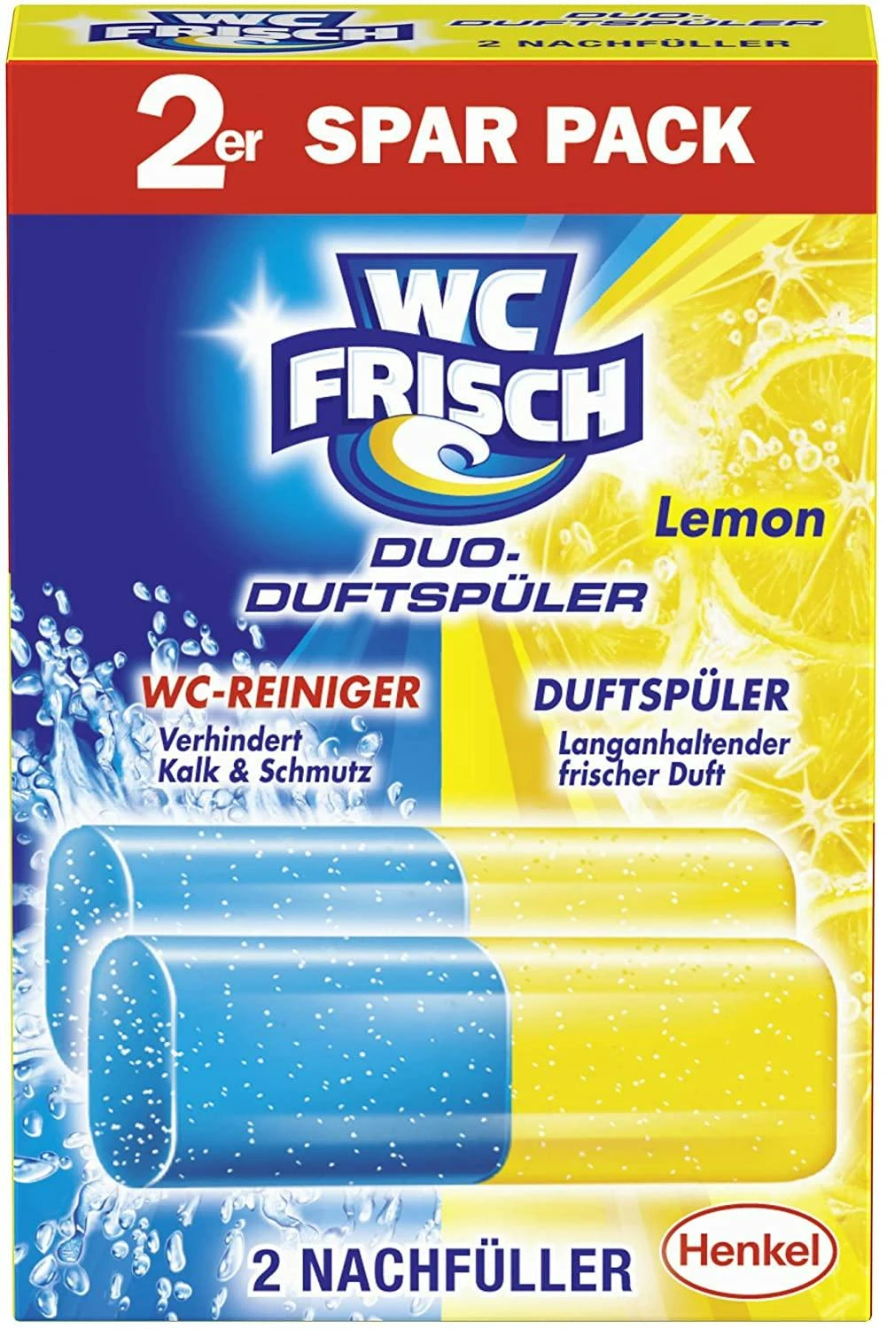 WC Frisch Duo-Duftspüler Lemon 5er Pack WC-Duftstein 1x5 Stück WC Reiniger 5 WC Frisch Duo-Duftspüler Lemon 5er Pack WC-Duftstein 1x5 Stück WC Reiniger – Bild 5