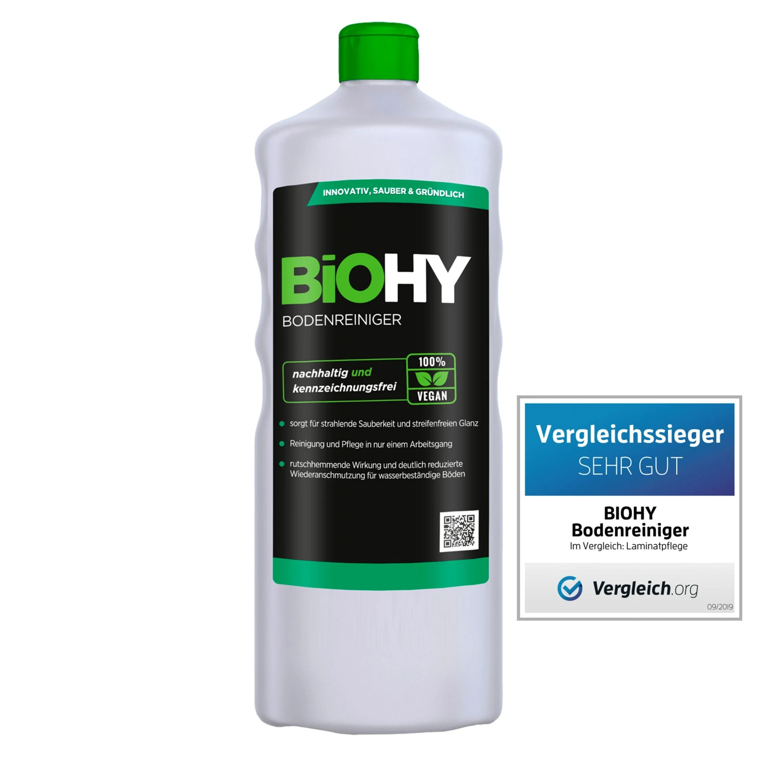 BiOHY Bodenreiniger (6x1l Flasche) | Konzentrat Für Alle Reinigungsgeräte Und Alle Hartböden | Angenehmer Geruch Und Streifenfreie Reinigung 5 BiOHY Bodenreiniger (6x1l Flasche) | Konzentrat Für Alle Reinigungsgeräte Und Alle Hartböden | Angenehmer Geruch Und Streifenfreie Reinigung – Bild 5