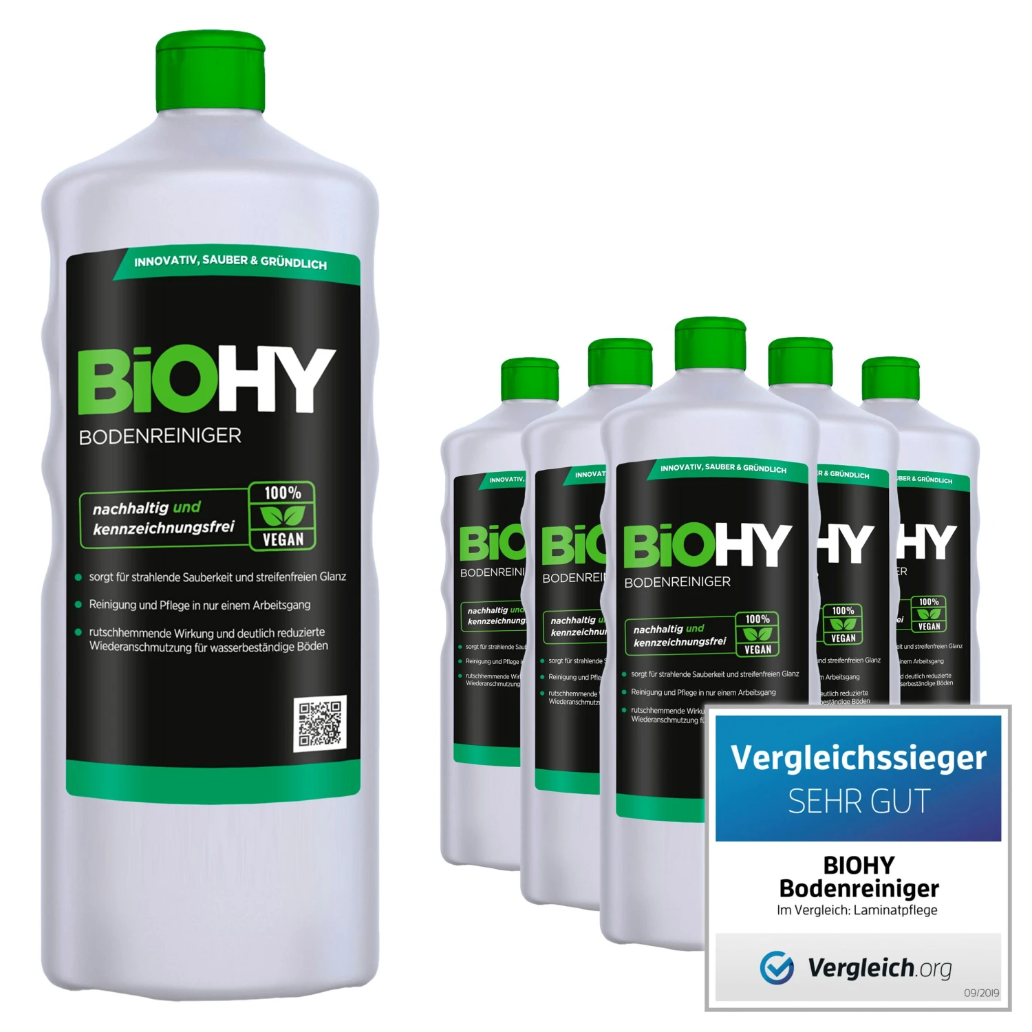 BiOHY Bodenreiniger (24x20l Kanister) | Konzentrat Für Alle Reinigungsgeräte Und Alle Hartböden | Angenehmer Geruch Und Streifenfreie Reinigung 5 BiOHY Bodenreiniger (24x20l Kanister) | Konzentrat Für Alle Reinigungsgeräte Und Alle Hartböden | Angenehmer Geruch Und Streifenfreie Reinigung – Bild 5
