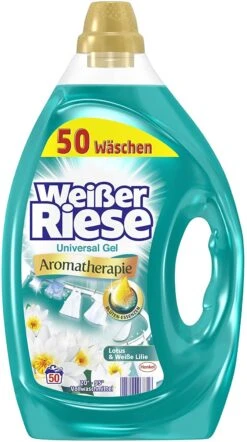 Weißer Riese Gel Flüssigwaschmittel 50 Waschladungen Waschmittel Waschen