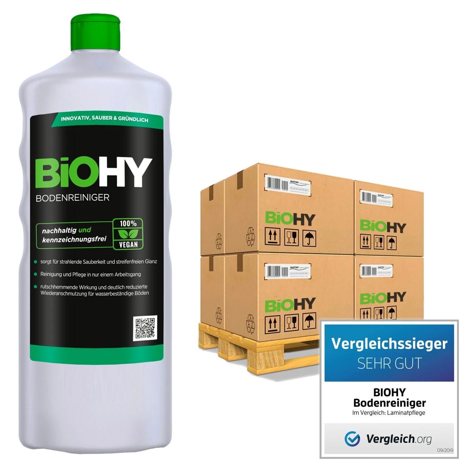 BiOHY Bodenreiniger (24x20l Kanister) | Konzentrat Für Alle Reinigungsgeräte Und Alle Hartböden | Angenehmer Geruch Und Streifenfreie Reinigung 4 BiOHY Bodenreiniger (24x20l Kanister) | Konzentrat Für Alle Reinigungsgeräte Und Alle Hartböden | Angenehmer Geruch Und Streifenfreie Reinigung – Bild 4