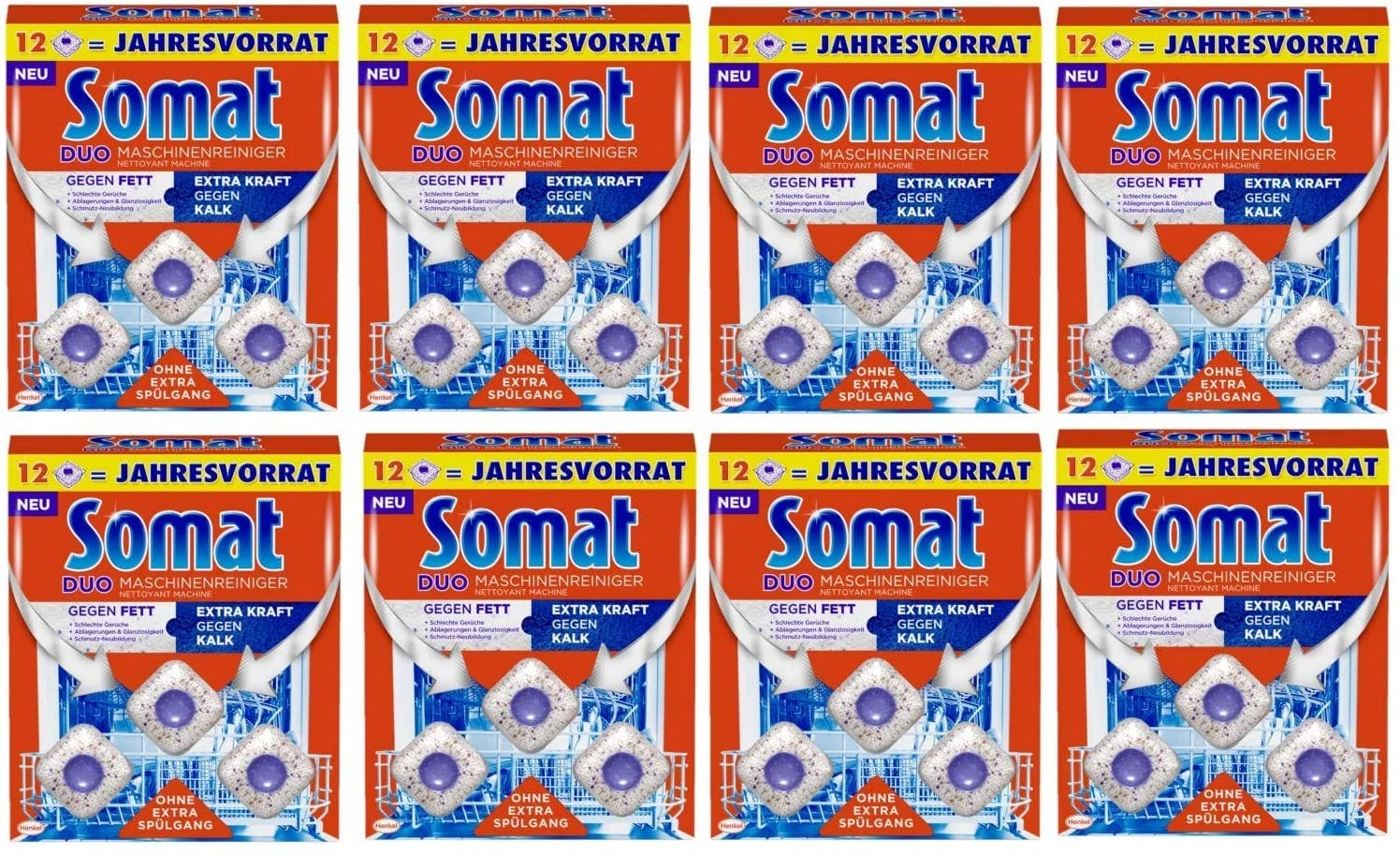 Somat Maschinenreiniger Hygienisch Und Sauber Spülmaschinen Tabs 7x12 Stück 2 Somat Maschinenreiniger Hygienisch Und Sauber Spülmaschinen Tabs 7x12 Stück – Bild 2