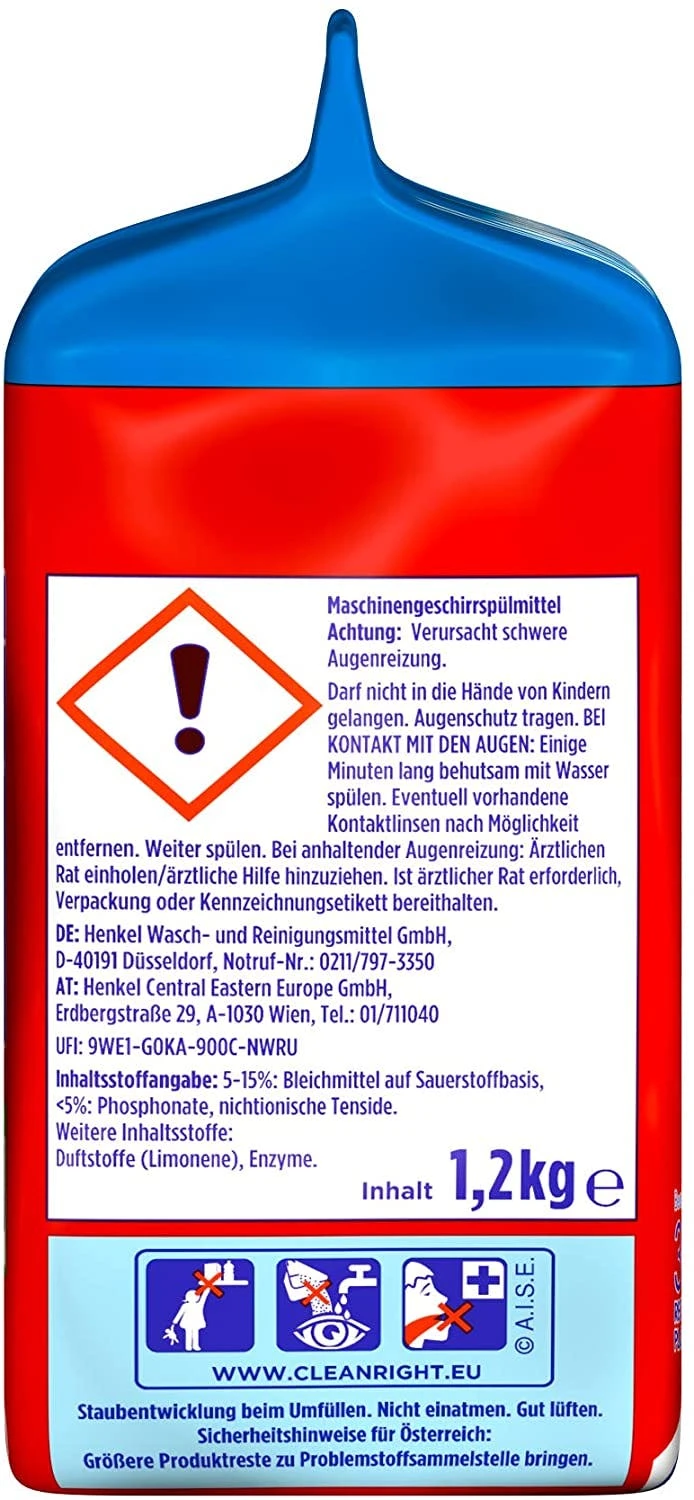 Somat Classic Pulver Geschirrspülmittel 1200 G Für 60 Reinigungen Reiniger 7 Somat Classic Pulver Geschirrspülmittel 1200 G Für 60 Reinigungen Reiniger – Bild 7