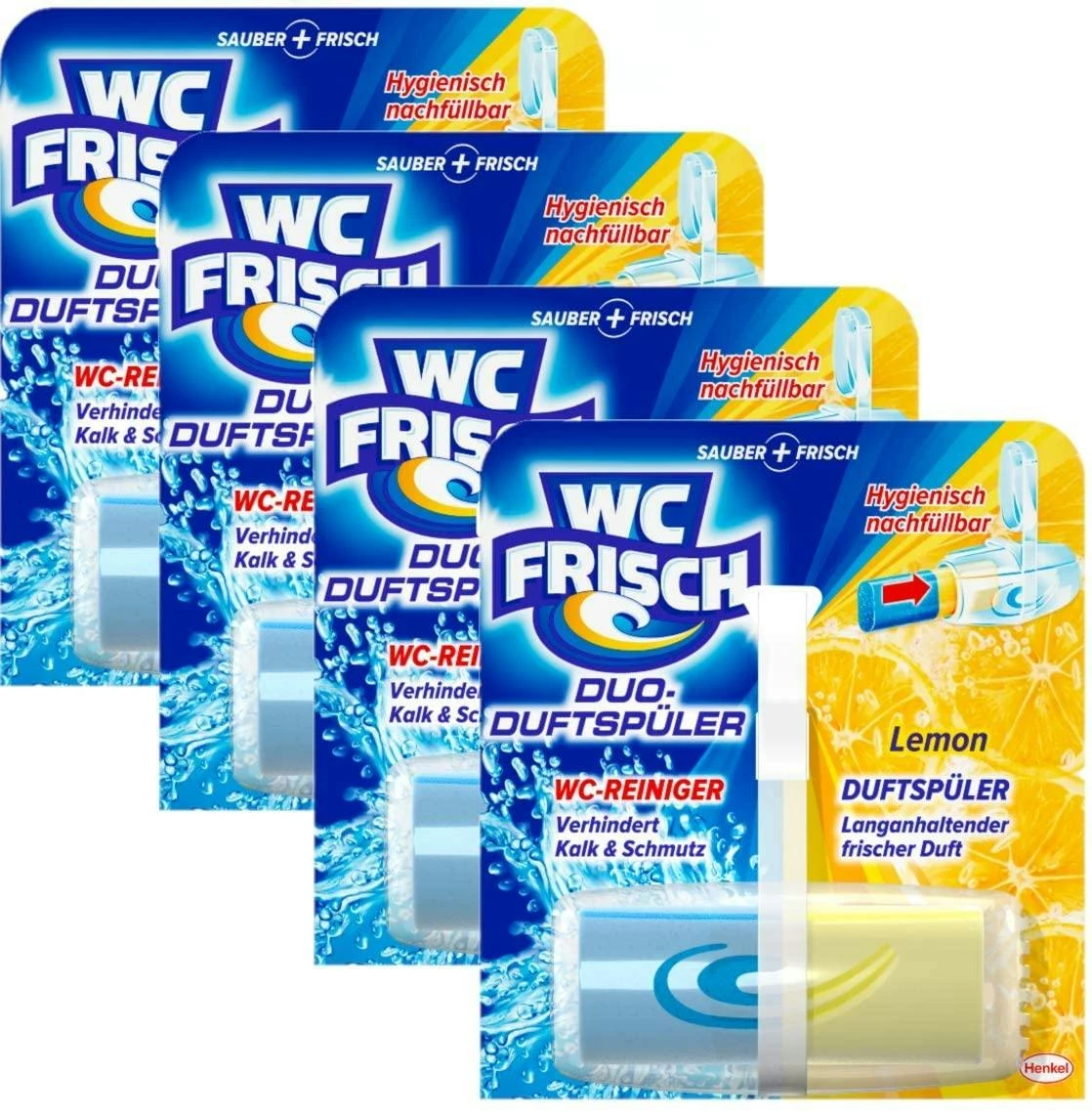 WC Frisch Duo-Duftspüler Lemon 5er Pack WC-Duftstein 1x5 Stück WC Reiniger 3 WC Frisch Duo-Duftspüler Lemon 5er Pack WC-Duftstein 1x5 Stück WC Reiniger – Bild 3