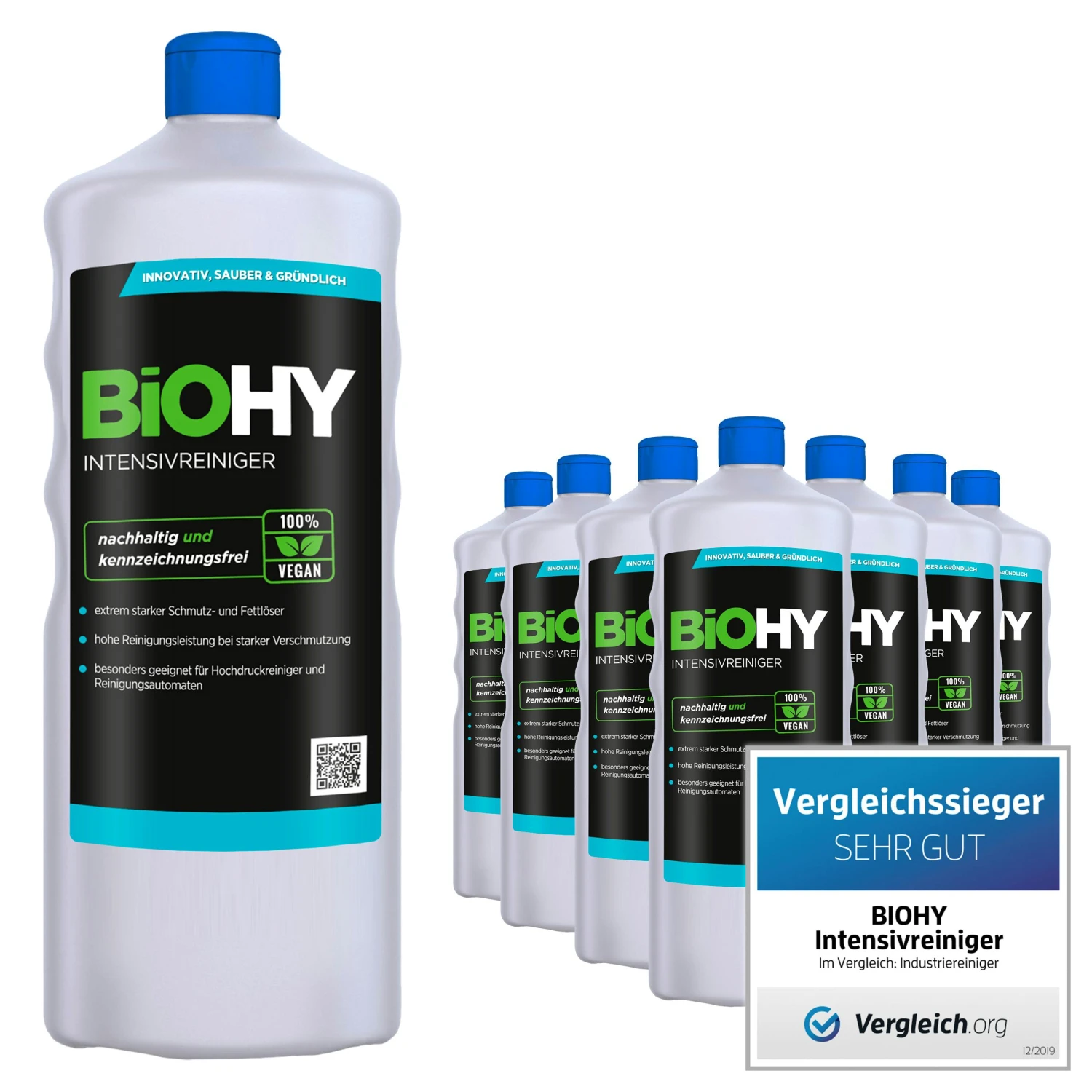 BiOHY Intensivreiniger Universal (6x1l Flasche) | Hochleistungs-INDUSTRIEREINIGER | Grundreiniger Ideal Für Hochdruckreiniger, Schaumarm 2 BiOHY Intensivreiniger Universal (6x1l Flasche) | Hochleistungs-INDUSTRIEREINIGER | Grundreiniger Ideal Für Hochdruckreiniger, Schaumarm – Bild 2