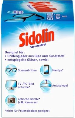 Sidolin Brillen Putztücher 50 Stück Reinigungstücher Brillenputztücher Reiniger -Laden Für Reinigungsmittel 93951b7c db0b 4d87 a837 5e51ee5f2108