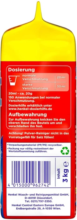 Somat Classic Spülmaschinen Pulver 3 Kg Geschirrspülreiniger Reinigung Reiniger -Laden Für Reinigungsmittel 9f538e36 fc77 4d63 8854 6ce3549a5911