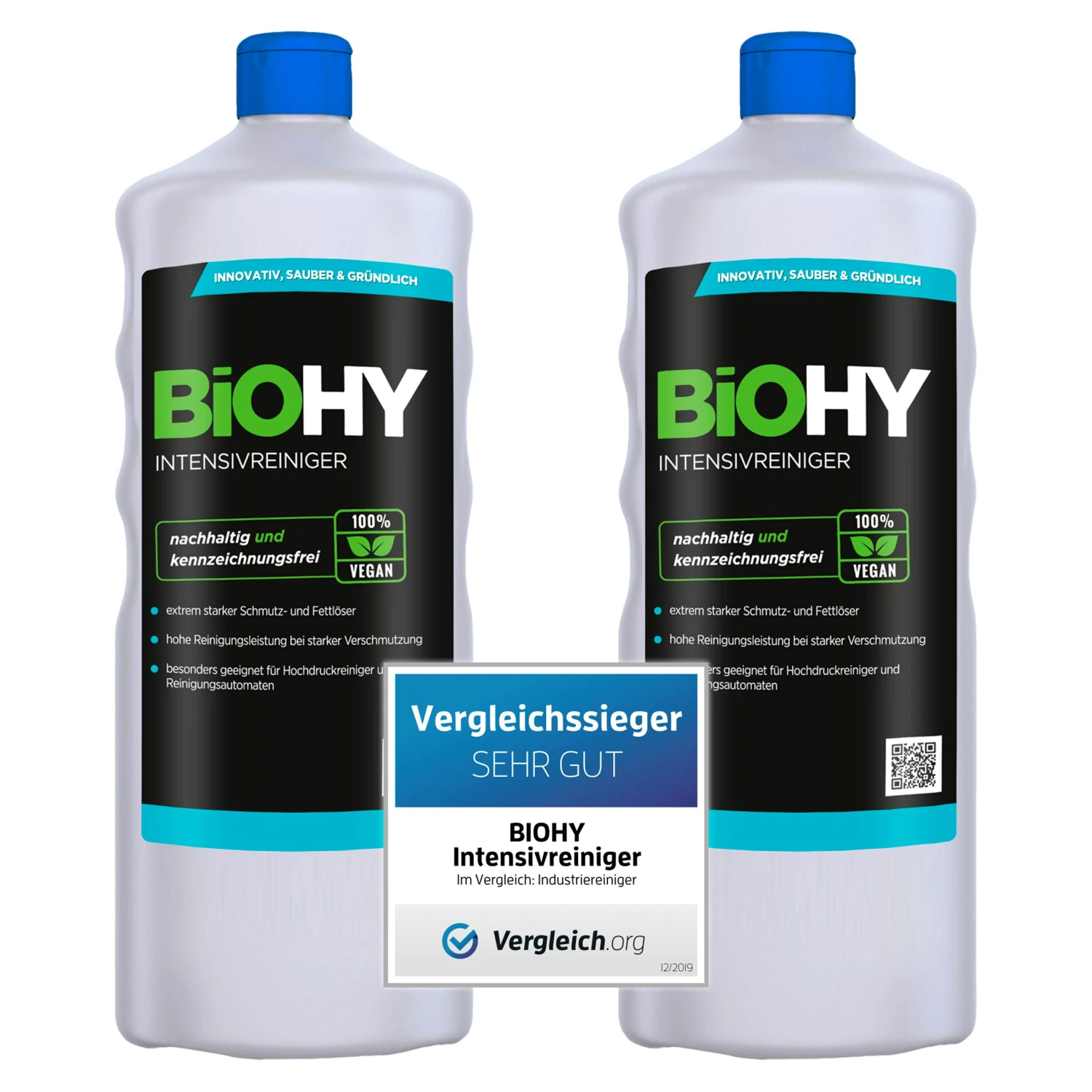 BiOHY Intensivreiniger Universal (2x1l Flasche) | Hochleistungs-INDUSTRIEREINIGER | Grundreiniger Ideal Für Hochdruckreiniger, Schaumarm 1 BiOHY Intensivreiniger Universal (2x1l Flasche) | Hochleistungs-INDUSTRIEREINIGER | Grundreiniger Ideal Für Hochdruckreiniger, Schaumarm