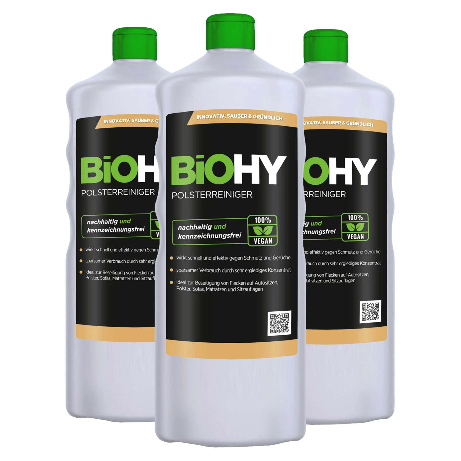 BiOHY Spezial Polsterreiniger (3x1l Flasche) | Ideal Für Autositze, Sofas, Matratzen Etc. | Ebenfalls Für Waschsauger Geeignet 1 BiOHY Spezial Polsterreiniger (3x1l Flasche) | Ideal Für Autositze, Sofas, Matratzen Etc. | Ebenfalls Für Waschsauger Geeignet