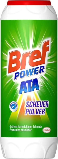 Bref Power ATA Scheuerpulver Gegen Hartnäckige Verschmutzungen 500 G Reiniger