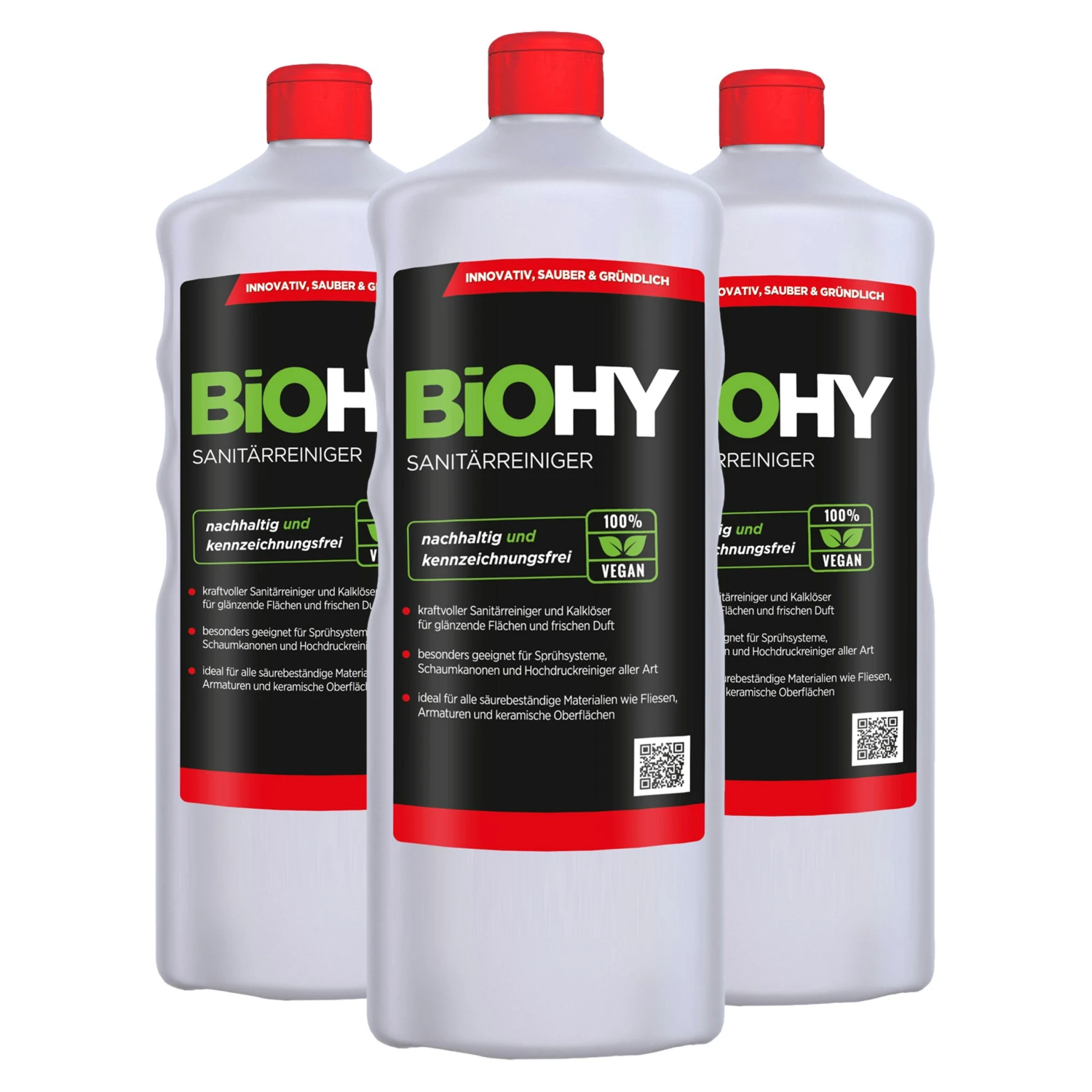 BiOHY Sanitärreiniger (12x1l Flasche) | Kalkzersetzendes Konzentrat Für Den Sanitärbereich | Badreiniger Mit Angenehme & Frischen Duft | EXTRA STARK 5 BiOHY Sanitärreiniger (12x1l Flasche) | Kalkzersetzendes Konzentrat Für Den Sanitärbereich | Badreiniger Mit Angenehme & Frischen Duft | EXTRA STARK – Bild 5