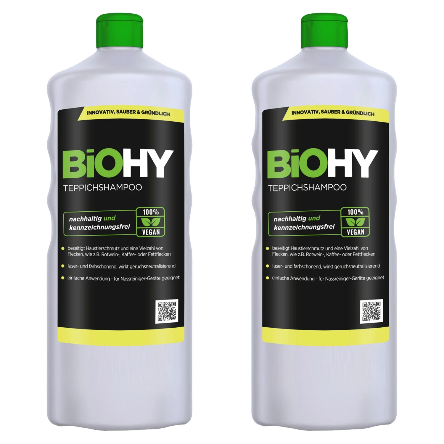 BiOHY Teppichshampoo (9x1l Flasche) | Teppichreiniger Ideal Zur Entfernung Von Hartnäckigen Flecken | SPEZIELL FÜR WASCHSAUGER ENTWICKELT 5 BiOHY Teppichshampoo (9x1l Flasche) | Teppichreiniger Ideal Zur Entfernung Von Hartnäckigen Flecken | SPEZIELL FÜR WASCHSAUGER ENTWICKELT – Bild 5