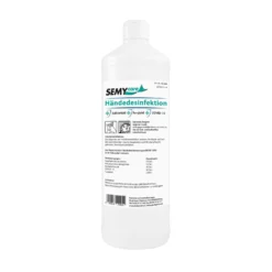 SemyCare Händedesinfektion | 80 Vol% Ethanol | 12 X 1 Liter Flasche