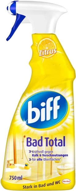 Biff Bad Total Zitrus Badreiniger Bad Reiniger Badezimmer 2x750 Ml Sprühflasche -Laden Für Reinigungsmittel df142231 2bd4 42d2 9f63 f1111f42c07e