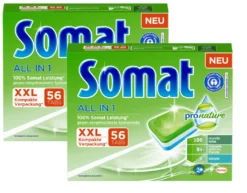Somat All In 1 Pro Nature Spülmaschinen Tabs 6x56 Tabs Spülmittel Spülen -Laden Für Reinigungsmittel f013cde5 32f2 40de 93e7 40cf751692ea 2