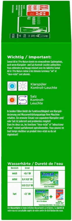 Somat All In 1 Pro Nature Spülmaschinen Tabs 56 Tabs Spülmittel Spülen Reinigung -Laden Für Reinigungsmittel f936af85 8122 4d16 bb7c 611782018f4f
